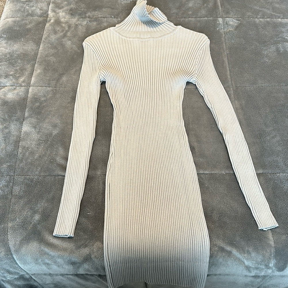 Turtleneck bodycon dress